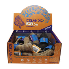 Icelandic  Lamb Horn W- Marrow - 36-Piece Display Loose (Sized Approx. 4-5In)