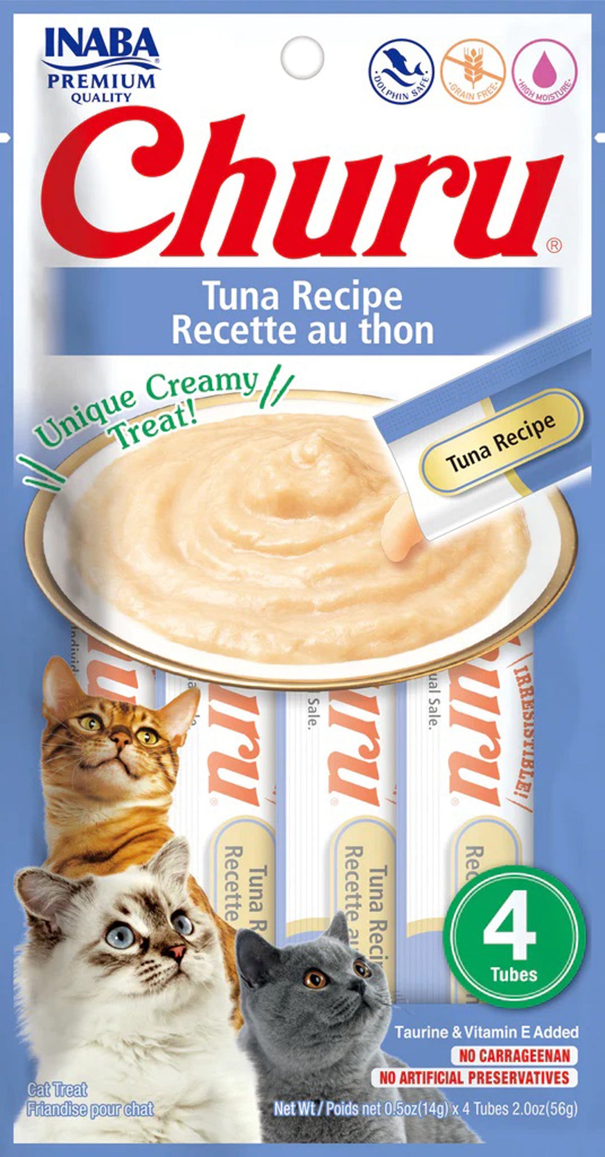 Inaba Cat Churu Puree Tuna 0.52 Oz/6Ct