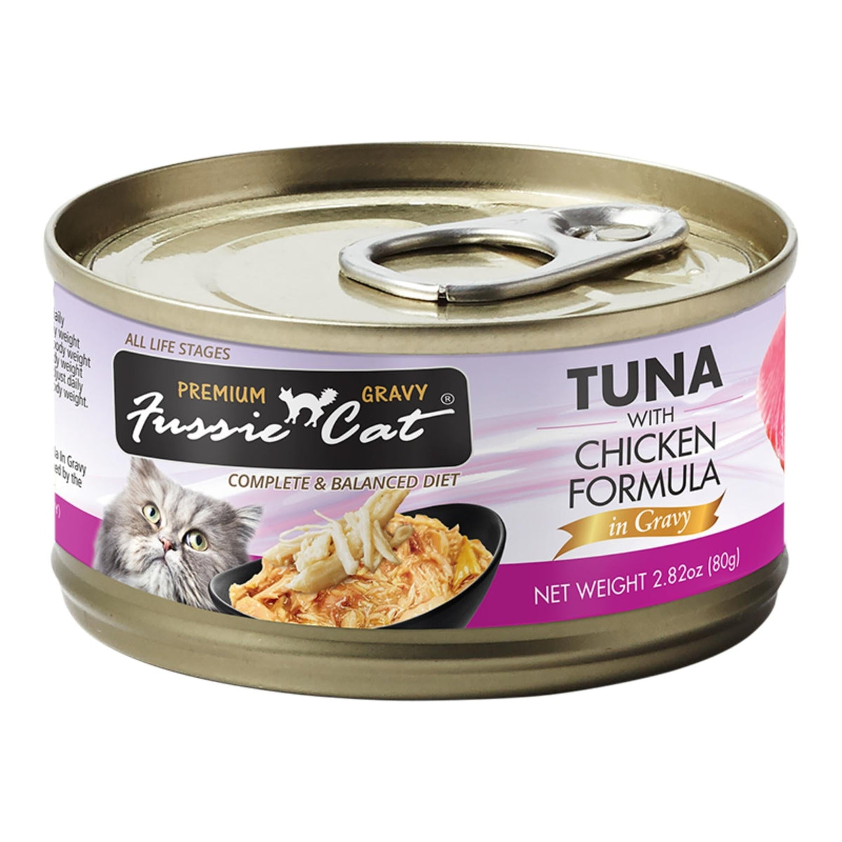 Fussie Cat Premium Tuna with Chicken Formula in Gravy 2.82oz. Default Title