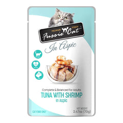 Fussie Cat Premium Tuna with Shrimp in Aspic 2.47oz. Pouch Default Title