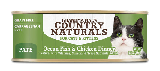 Grandma Mae's Grain Free Ocean Fish & Chicken Cat Food 5.5oz