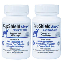 CapShield Maxx Tabs for X-Small Dogs, 2-10lbs, 6ct, Blue/Beef   2 Pack