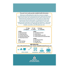 Affordable Pet Labs - Combo Complete Urinalysis & Fecal Test For Cats, Easy Home Kit