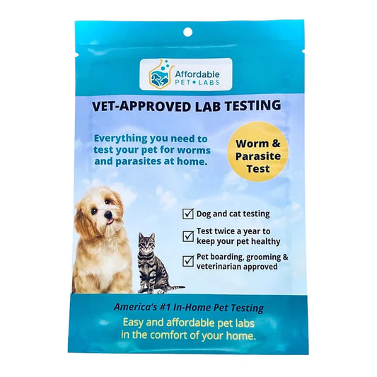 Affordable Pet Labs - Basic Fecal Diagnostic Test For Dogs & Cats, Easy Home Kit