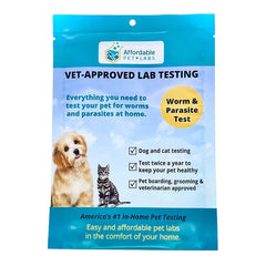 Affordable Pet Labs - Basic Fecal Diagnostic Test For Dogs & Cats, Easy Home Kit