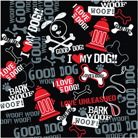 BANDANNA Bark Woof Woof 12pk