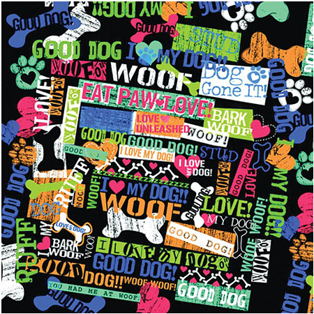 PAÑUELOS Eat, Paw, Love (paquete de 12)