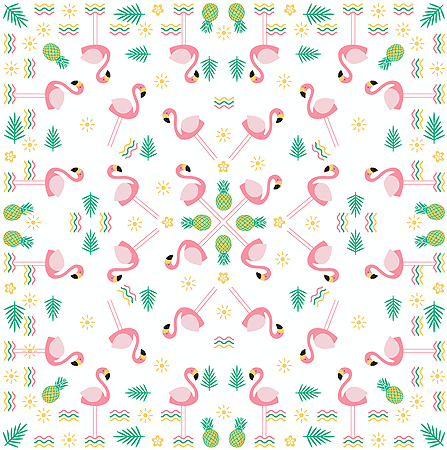 BANDANNA Flamingo 12pk