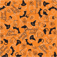 BANDANNA Happy Halloween 12pk