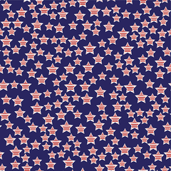 BANDANNA Patriotic American Stars 12pk