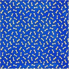 BANDANNA Tossed Bones Royal 12pk