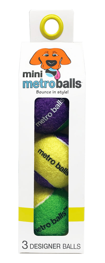 Mini Metro Balls, 3 pk Colors: Yellow