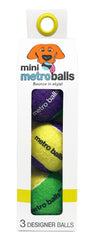 Mini Metro Balls, 3 pk Colors: Yellow