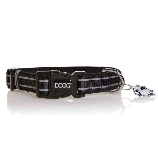 DOOG Neoprene Dog Collar Lassie Extra Small Black – COLBFL-XS