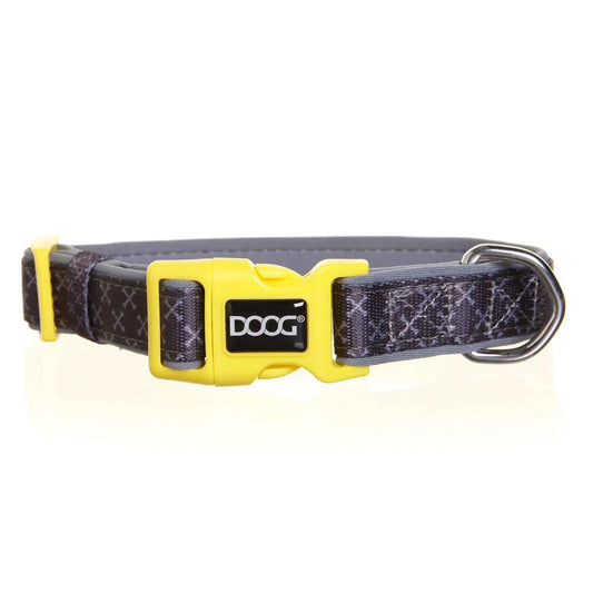 DOOG Neoprene Dog Collar Odie Large Black/Purple/Yellow – COLGYC-L