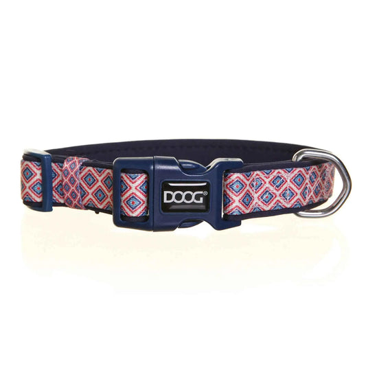 Doog Neoprene Dog Collar Gromit Medium Blue/Pink – COLNRC-M