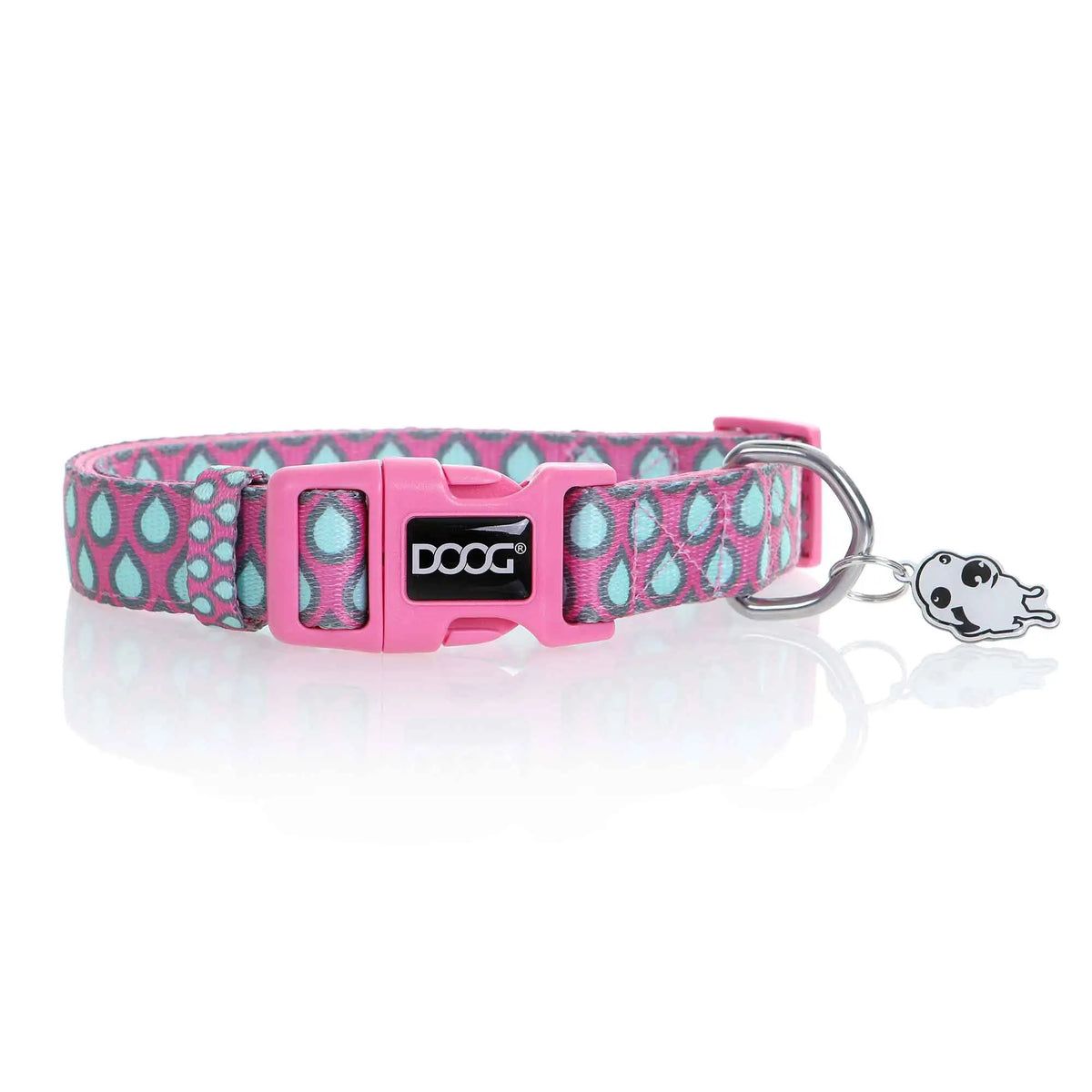 DOOG Neoprene Dog Collar Luna Large Pink/Blue – COLPTD-L