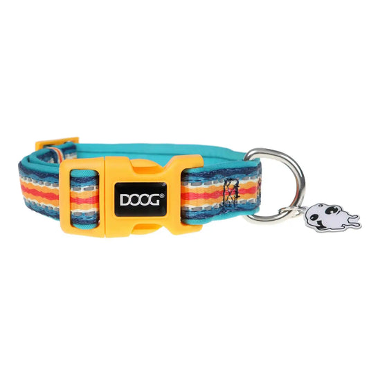 DOOG Neoprene Dog Collar Scout Large Yellow/Blue/Red – COLSCO-L