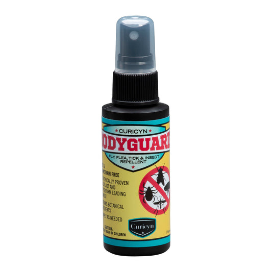 Curicyn's Bodyguard Fly, Flea, Tick and Insect Repellent, 2 oz