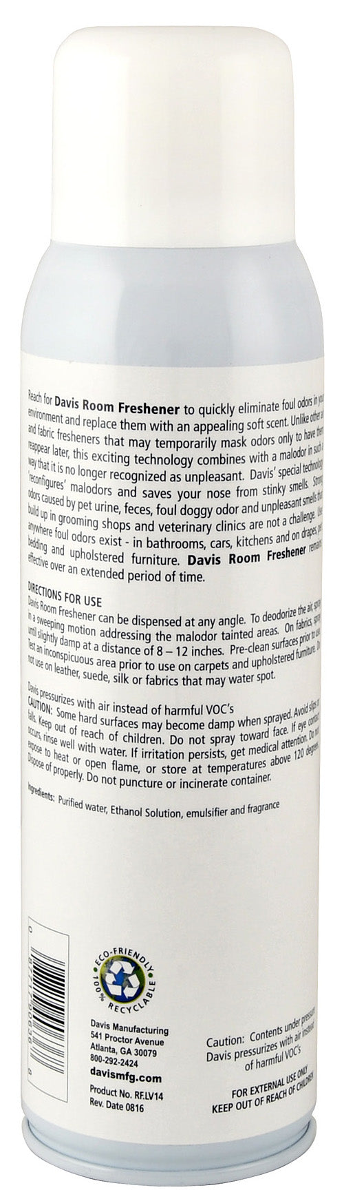 ** Davis Room Freshener, Room & Fabric Deodorizer, 14 oz