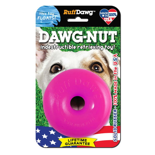 Ruff Dawg Indestructible Dawg Nut Dog Toy Medium Assorted 3.5″ x 3.5″ x 3.5″ – DAWGNUT