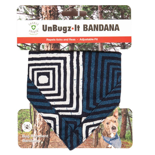 DGS Pet Products Unbugz-It Bandana Extra Large Square Blue 16″ x 10″ x 0.1″ – DGSBNDUSQXL01