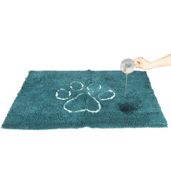 DGS Pet Products Dirty Dog Door Mat Medium Petrol/Turquoise 31″ x 20″ x 2″ – DGSDDMP313244
