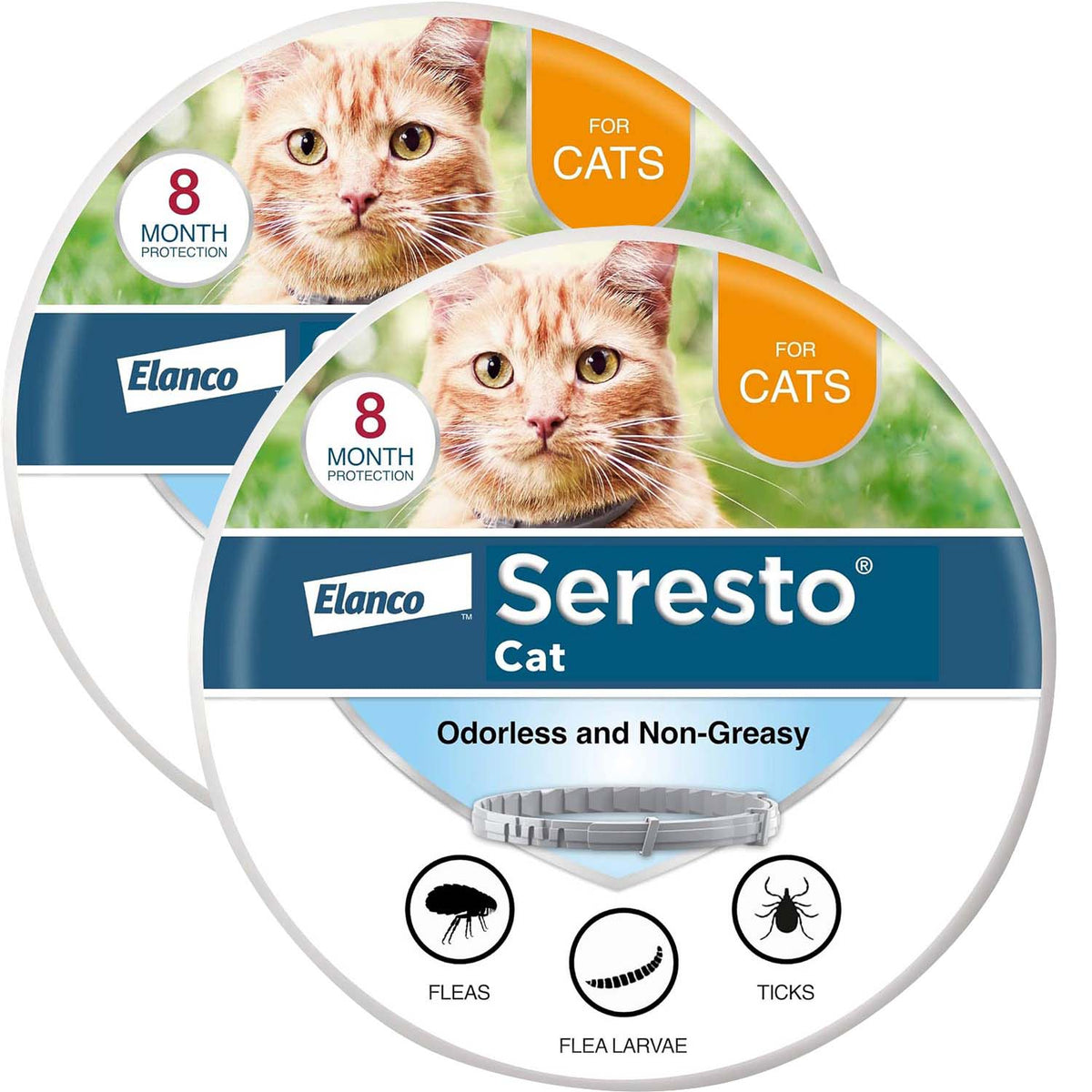 Seresto Flea and Tick Control for Cats 2 Pack