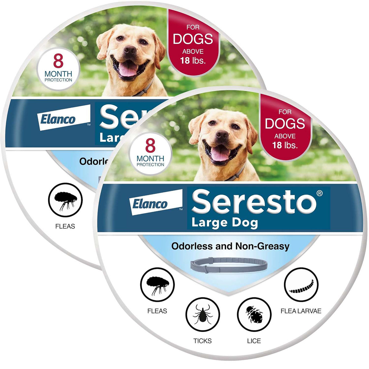 Seresto Flea and Tick Collar, Large Dog 2 Pack