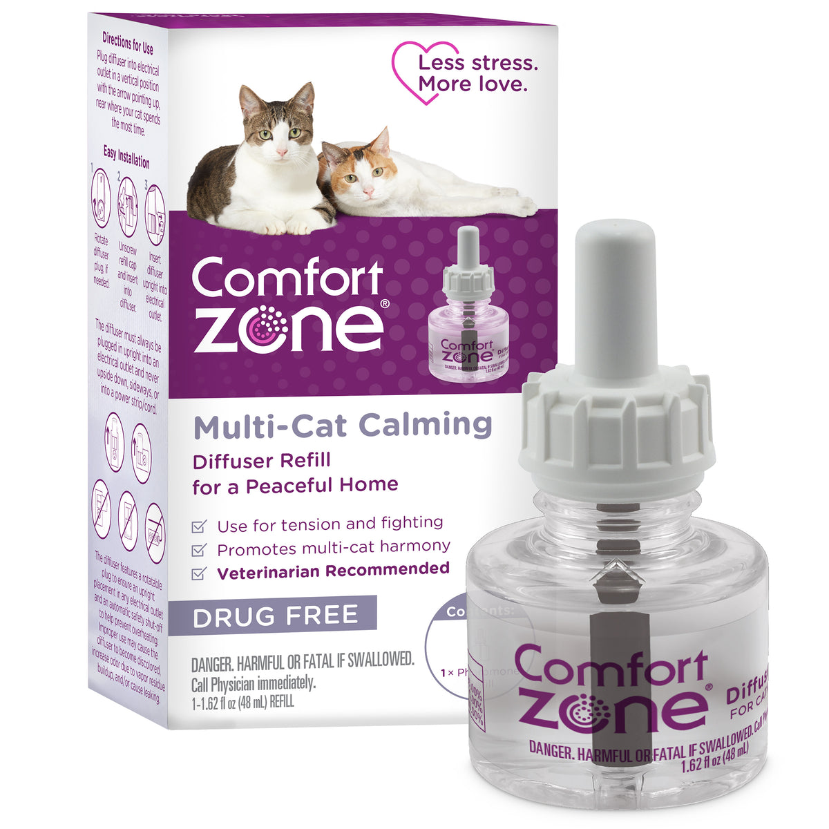 Comfort Zone Comfort Zone Multi Cat Calming Diffuser Refills: 1 refill