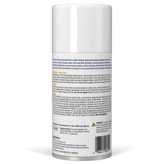 Farnam Wound-Kote Blue Lotion Spray Wound Dressing, 7 oz