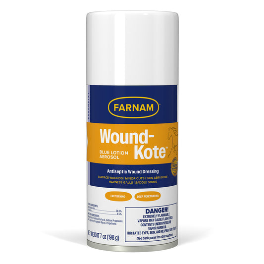 Farnam Wound-Kote Blue Lotion Spray Wound Dressing, 7 oz