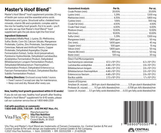 Vita Flex Pro Master's Hoof Blend Formula, 8lbs