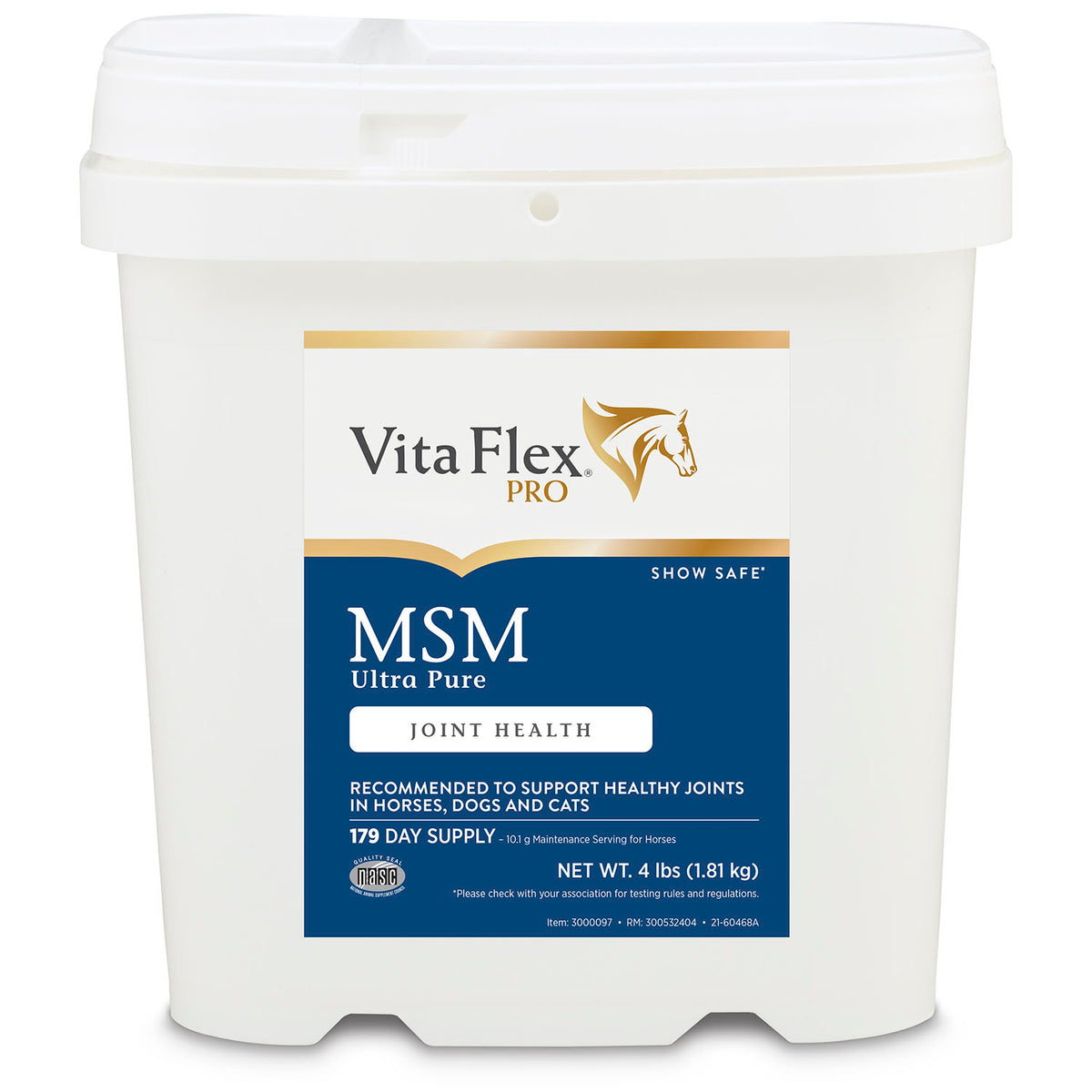 Vita Flex Pro MSM Quality Joint Supplement for Horses, Dogs and Cats, 4 lbs