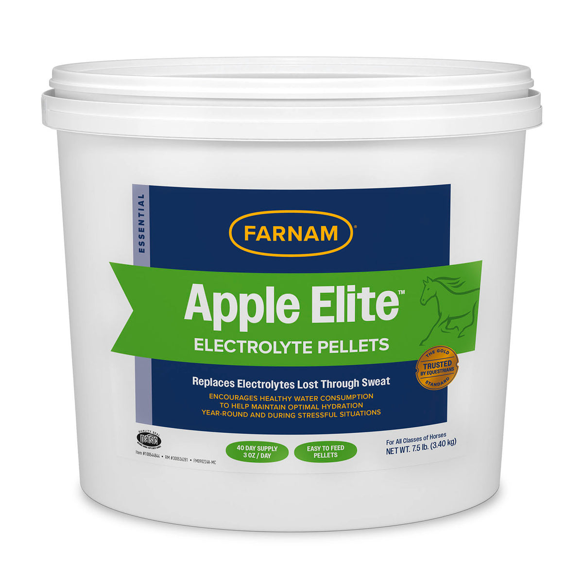 Farnam Apple Elite Electrolyte Pellets 7.5 pounds, 40 day supply