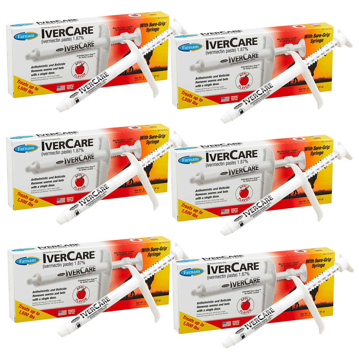 Farnam Ivercare Dewormer Paste, 6-Pack