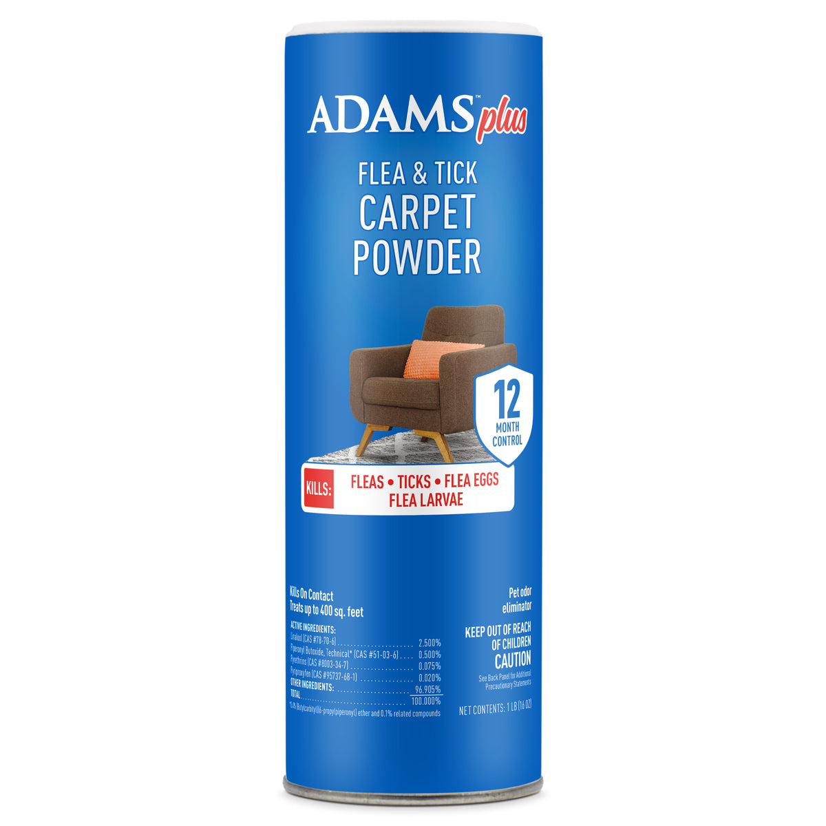 Adams Plus Flea & Tick Carpet Powder, 16oz