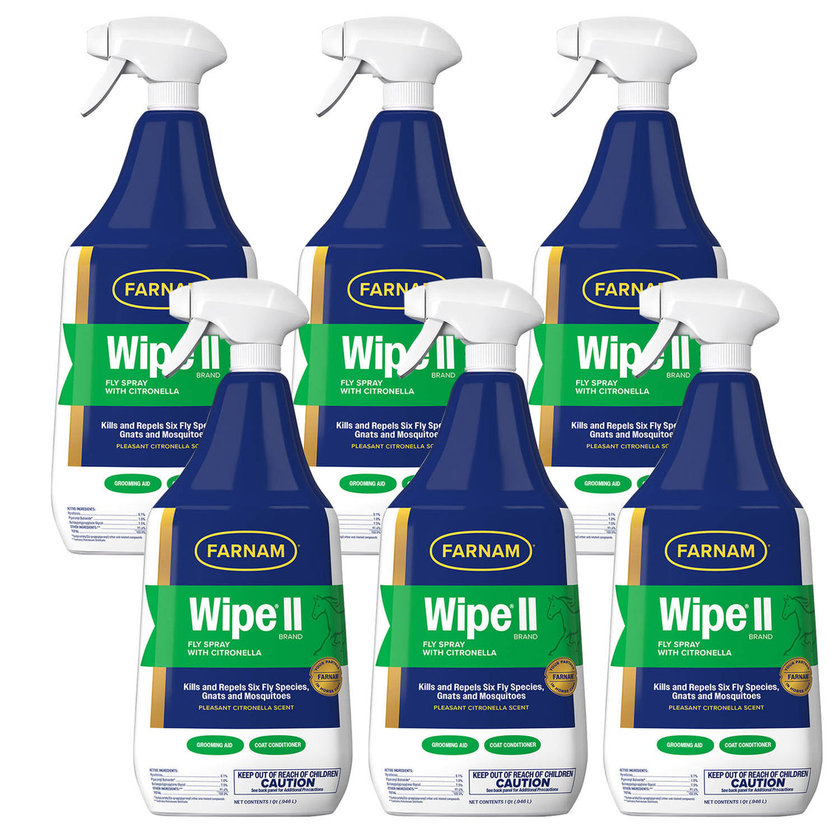 Wipe II Citronella RTU, quart - 6 pack