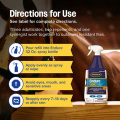 Farnam Endure Gold Killer Fly & Mosquito Spray, Gallon