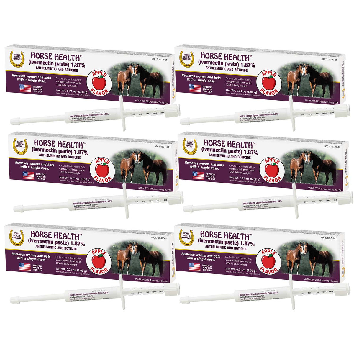 Horse Health Ivermectin 6-Pack