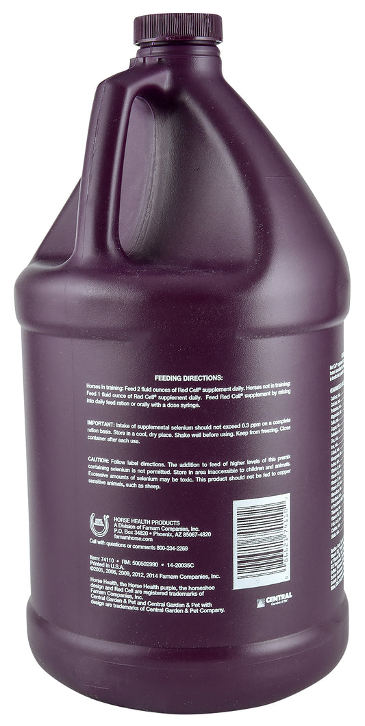 Red Cell for Horse, gallon