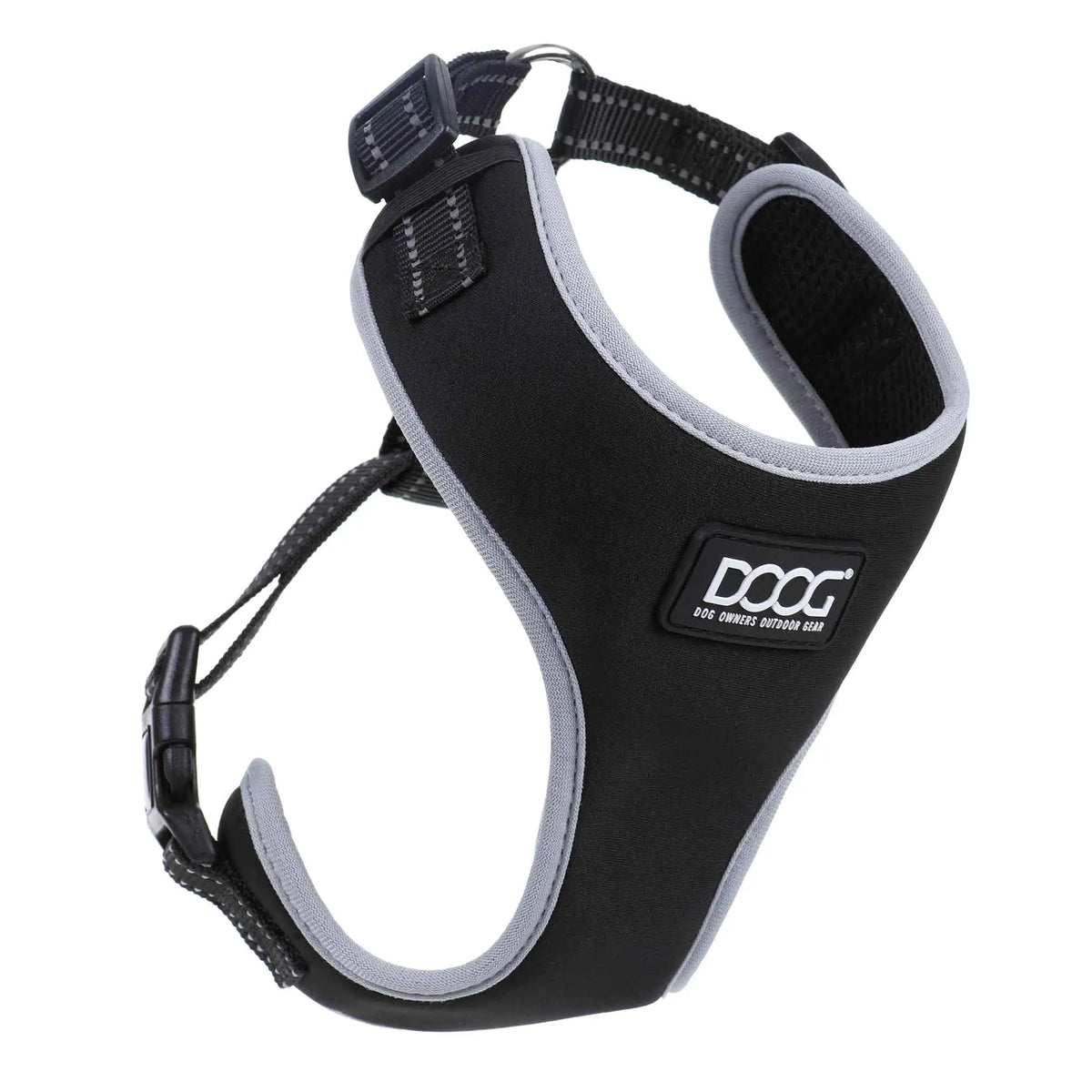 DOOG Neoflex Dog Harness Lassie Medium Black – HARBFLSOFT-M
