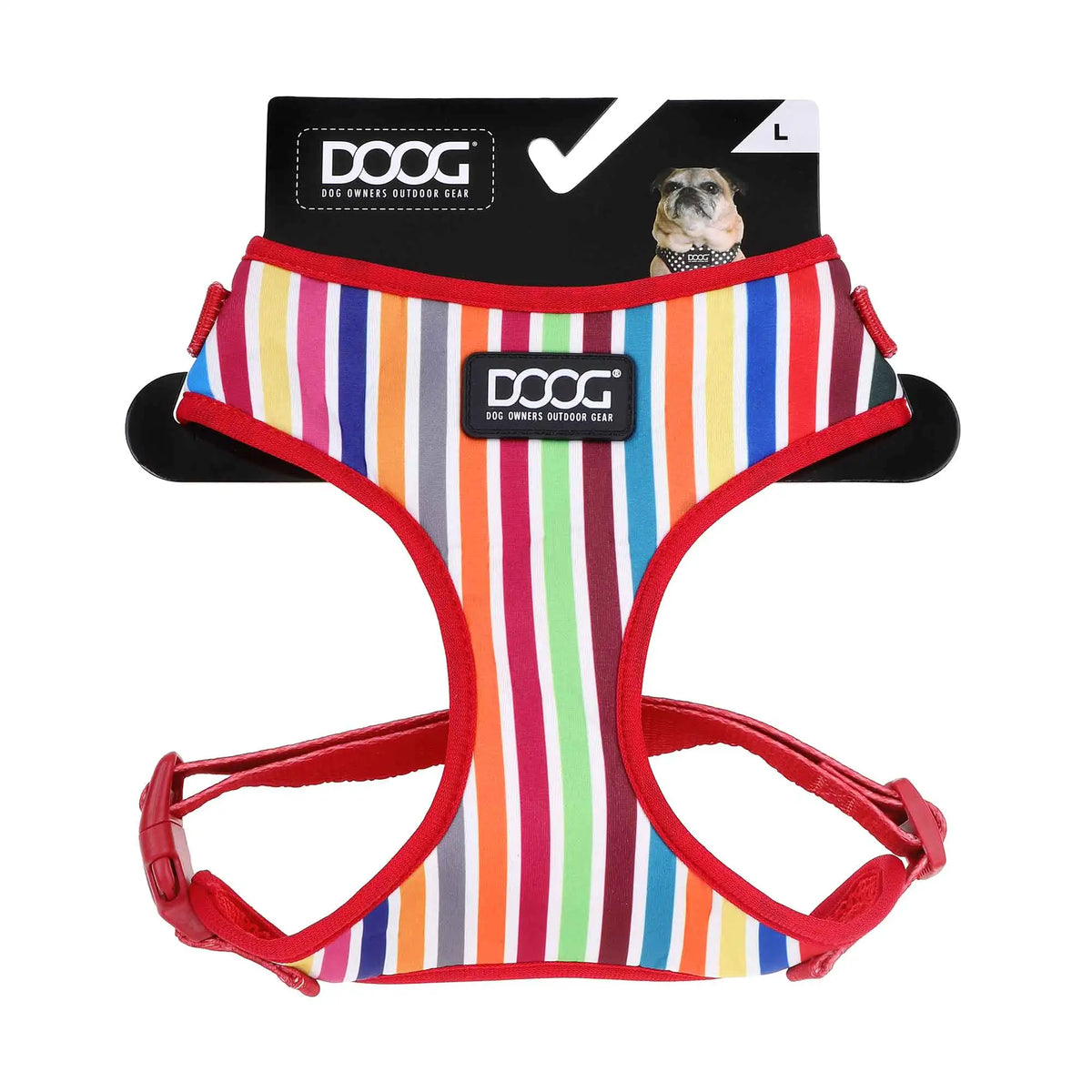 DOOG Neoflex Dog Harness Scooby Small Rainbow – HARMCSSOFT-M