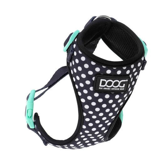 DOOG Neoflex Dog Harness Pongo Medium Black/White Polka Dot – HARN3SOFT-M