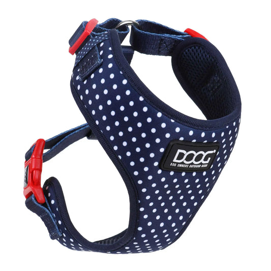 DOOG Neoflex Dog Harness Stella Extra Large Blue/White Polka Dot – HARNWSSOFT-XL