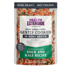 Gently Cooked Grain Free Duck & Kale Recipe Pouches for Dogs -9oz