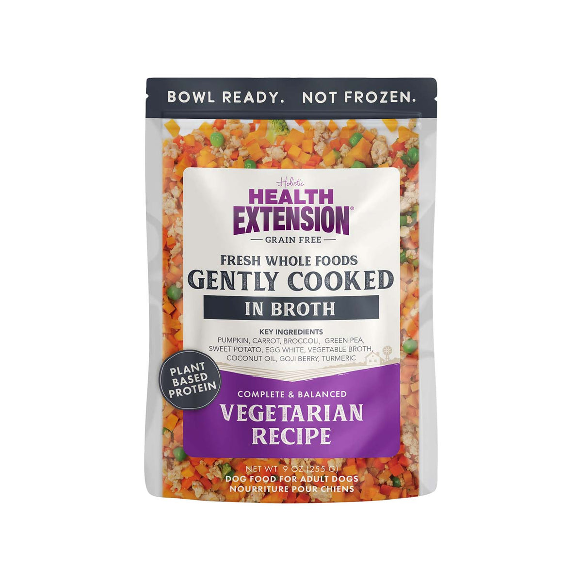 Gently Cooked Grain Free Vegetarian Recipe 9oz Pouches for Dogs -9oz