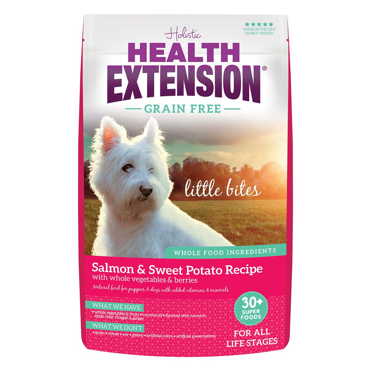 Health Extension Grain Free Salmon Little Bites Dry Dog Food 3.5lb