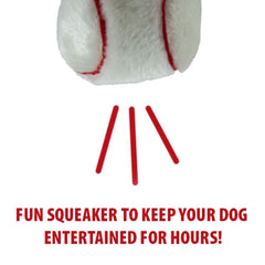 Jeffers Pet Sporty Pup Plush Football Squeaker Dog Toy, 8" - Soft Interactive Plush Ball for Dogs & Puppies, Indoor Play, Fetch, Cuddle, Interactive Fun, Birthday, Holiday, Christmas, Halloween