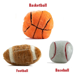 Jeffers Pet Sporty Pup Plush Football Squeaker Dog Toy, 8" - Soft Interactive Plush Ball for Dogs & Puppies, Indoor Play, Fetch, Cuddle, Interactive Fun, Birthday, Holiday, Christmas, Halloween